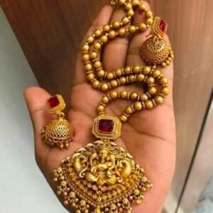 Home temple jewellery set with earrings
