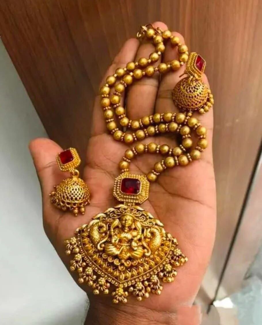 temple jewellery set with earrings temple jewellery set with earrings